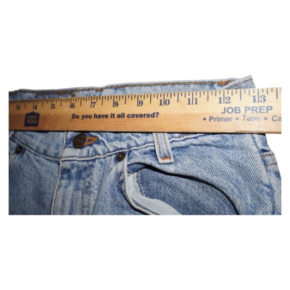 Vintage Levi’s 550 Relaxed Taper Jeans – Made in USA – Size 27x30 – Raw Hem - Picture 13 of 14